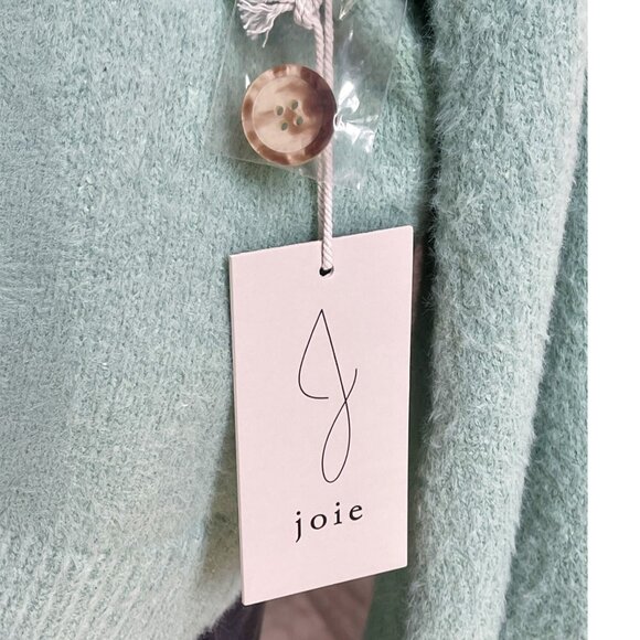 JOIE Cardigan Sweater Mint Green XL Soft Balloon Sleeves NWT - Picture 7 of 11